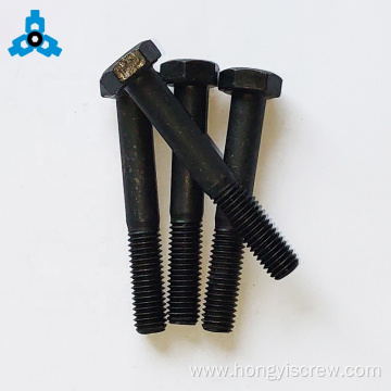 DIN931 Black oxide Half Thread Hex Head Bolts